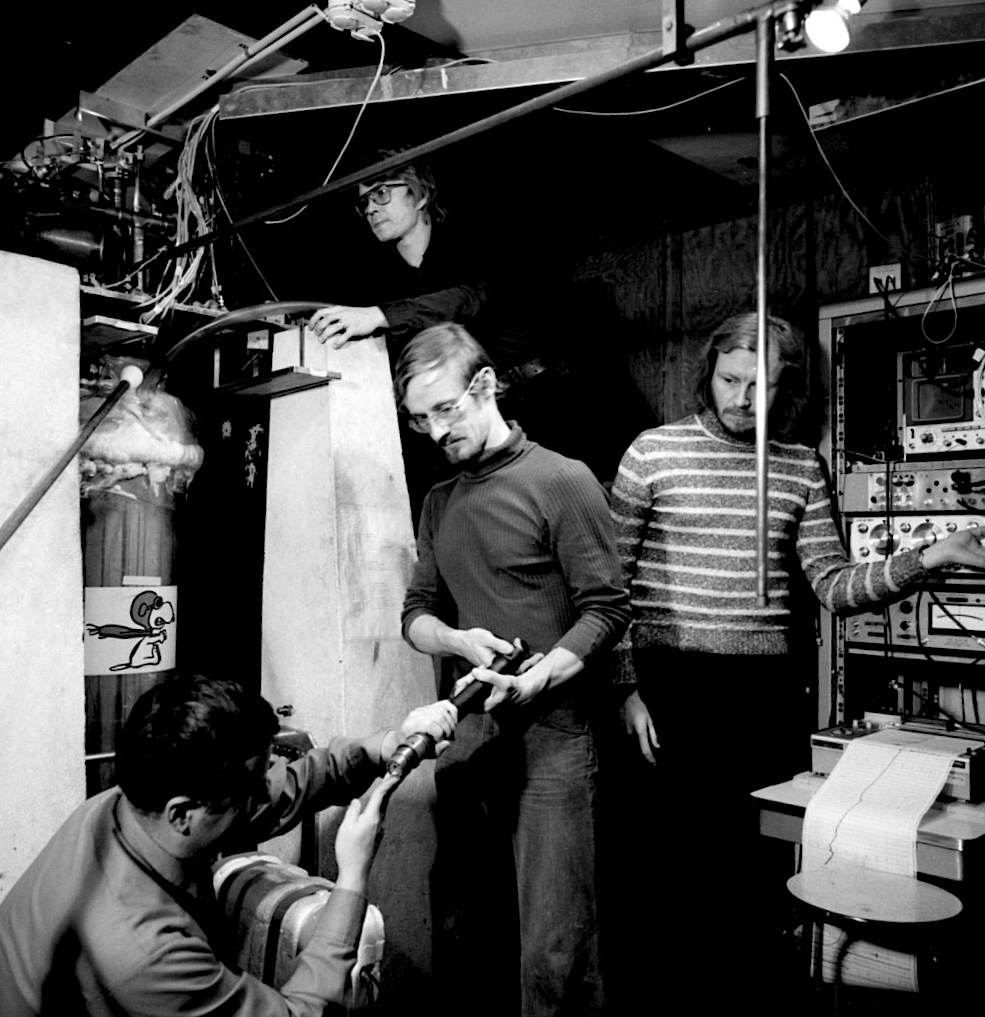 Moments at the lab long time ago.